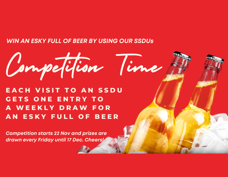 COMPETITION TIME: Win an esky full of beer. Go self-service and have a drink on us!