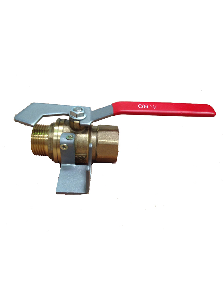 Hose Reel Isolation Valve 25mm BSP M F With Nozzle Retainer Firex