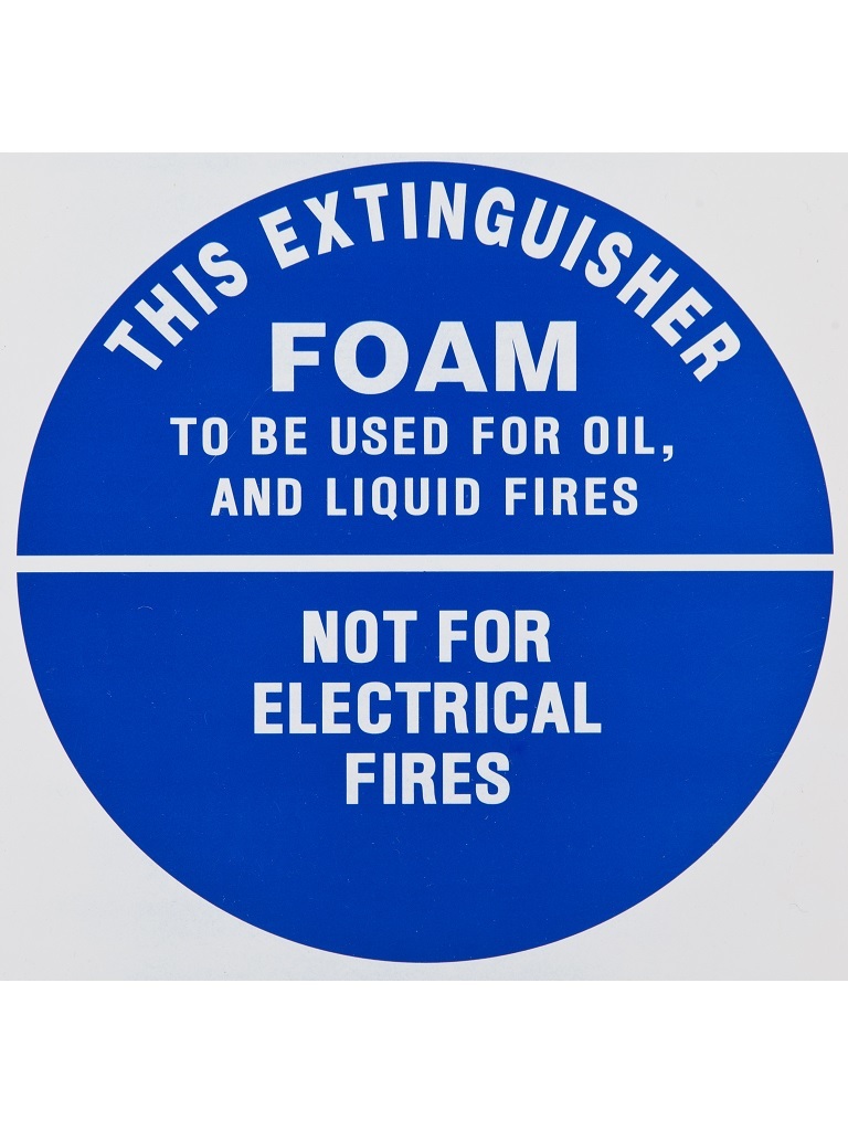 Air Foam - Identification Sign Metal